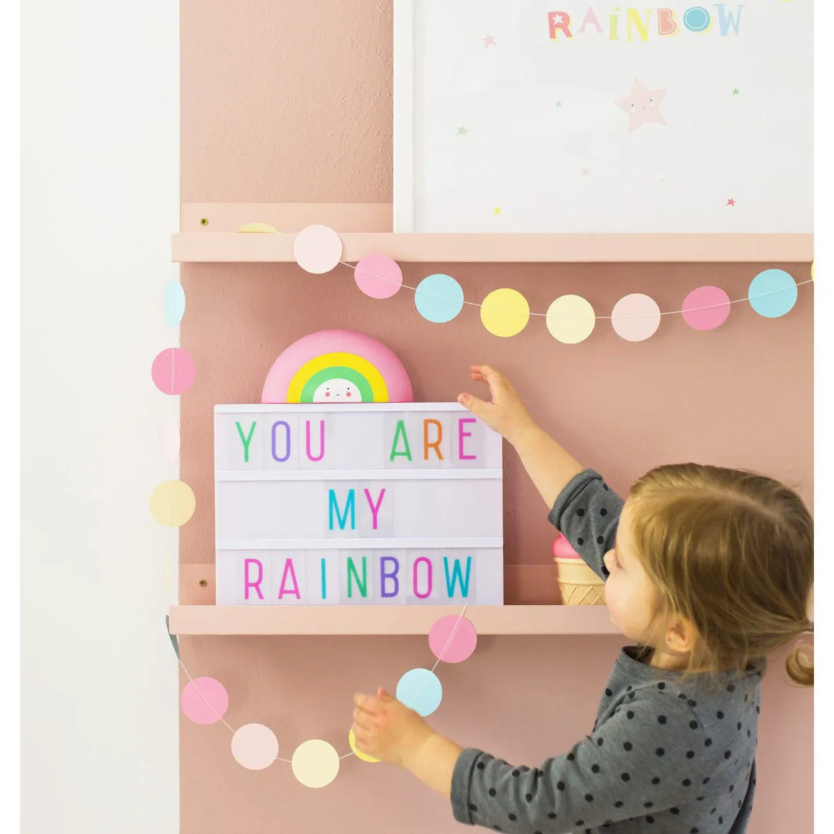 A Little Lovely Company Money Box Rainbow