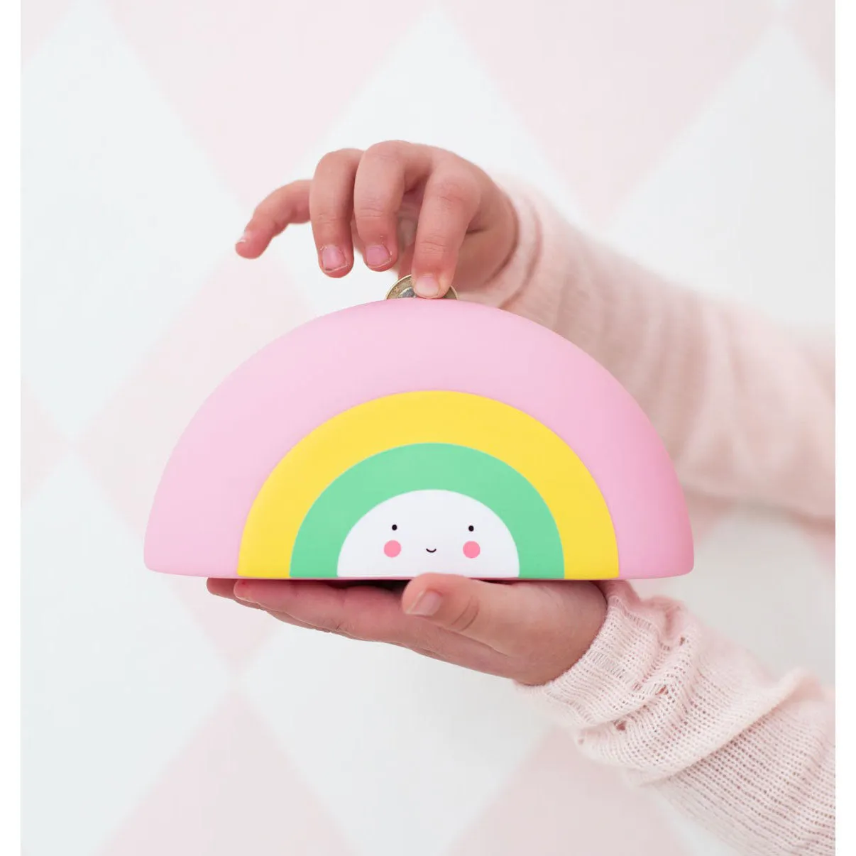 A Little Lovely Company Money Box Rainbow