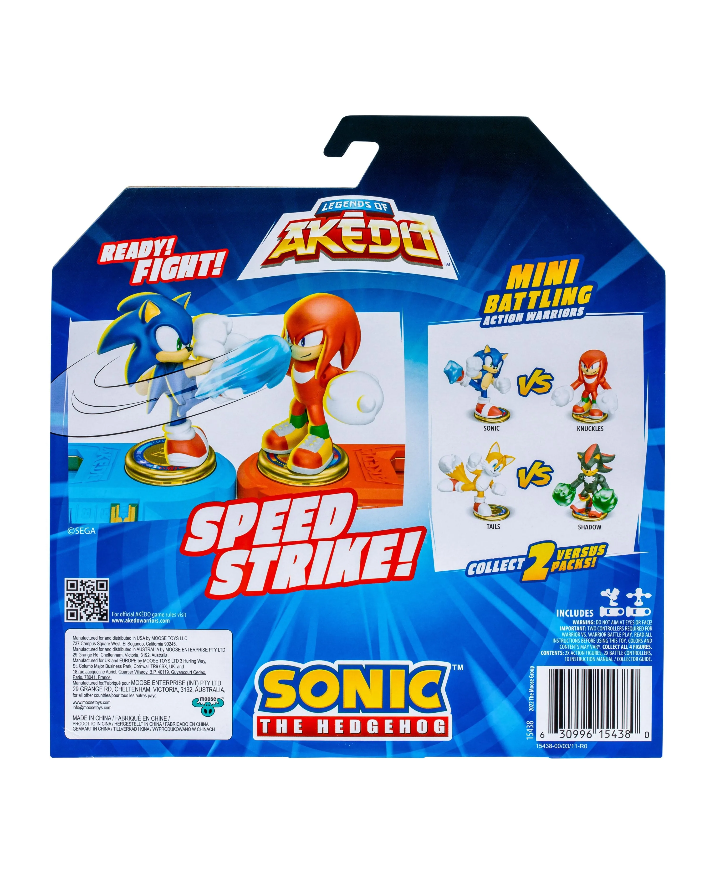 Akedo Sonic the Hedgehog vs Knuckles S1 Battle Pack