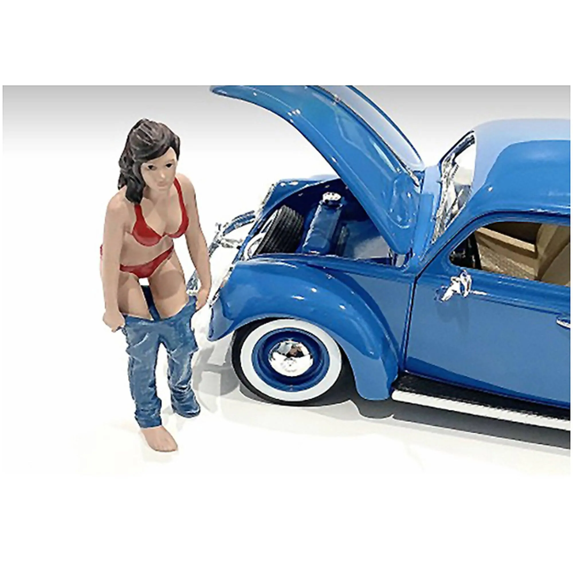 American Diorama Figurine - 4 inch Beach Girl Gina Poly-Resin for 1/18 Scale Models