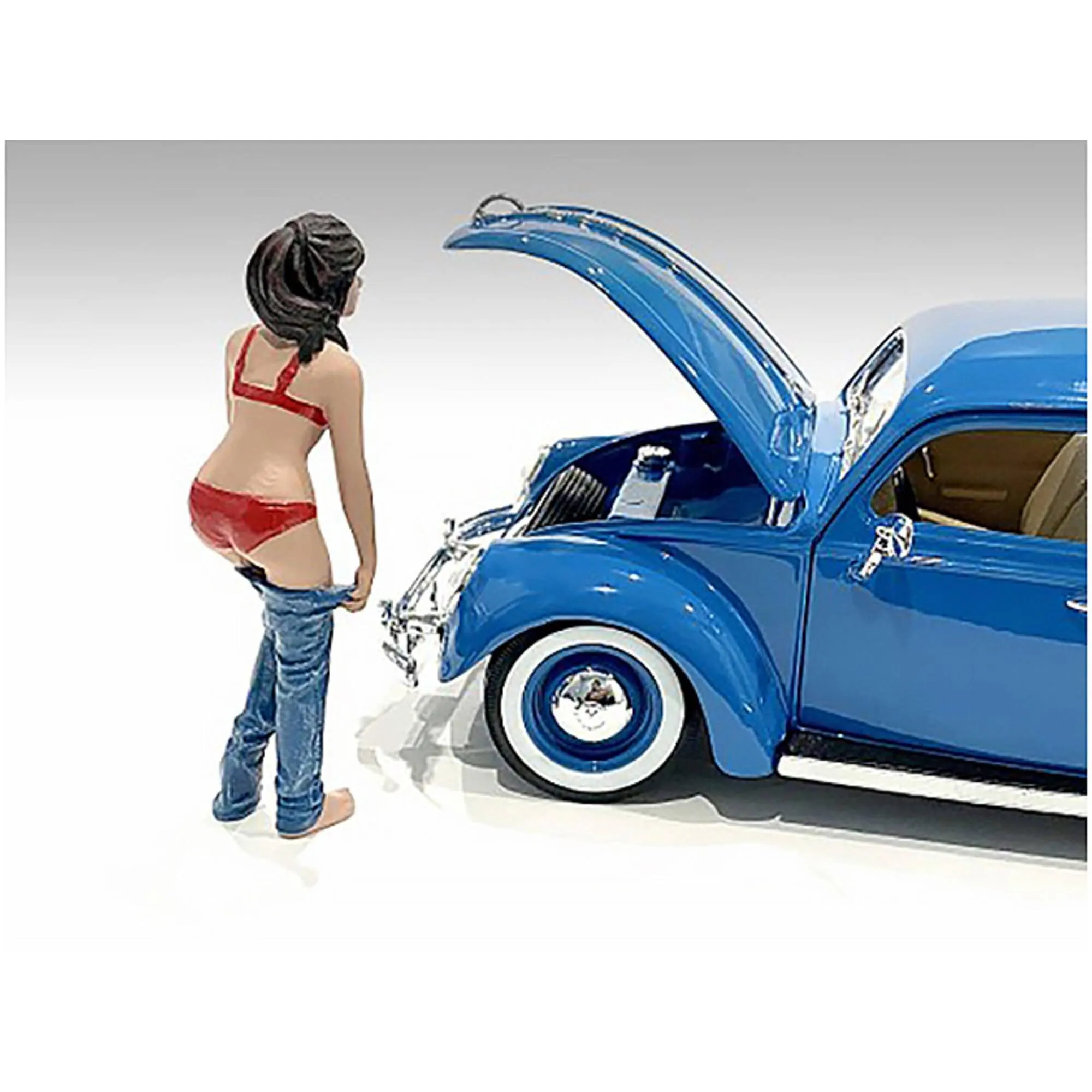 American Diorama Figurine - 4 inch Beach Girl Gina Poly-Resin for 1/18 Scale Models