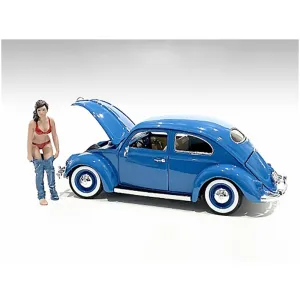 American Diorama Figurine - 4 inch Beach Girl Gina Poly-Resin for 1/18 Scale Models