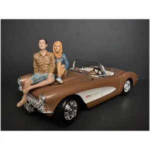 American Diorama Figurine Set - Seated Couple Release III for 1/18 Models, 2 Piece