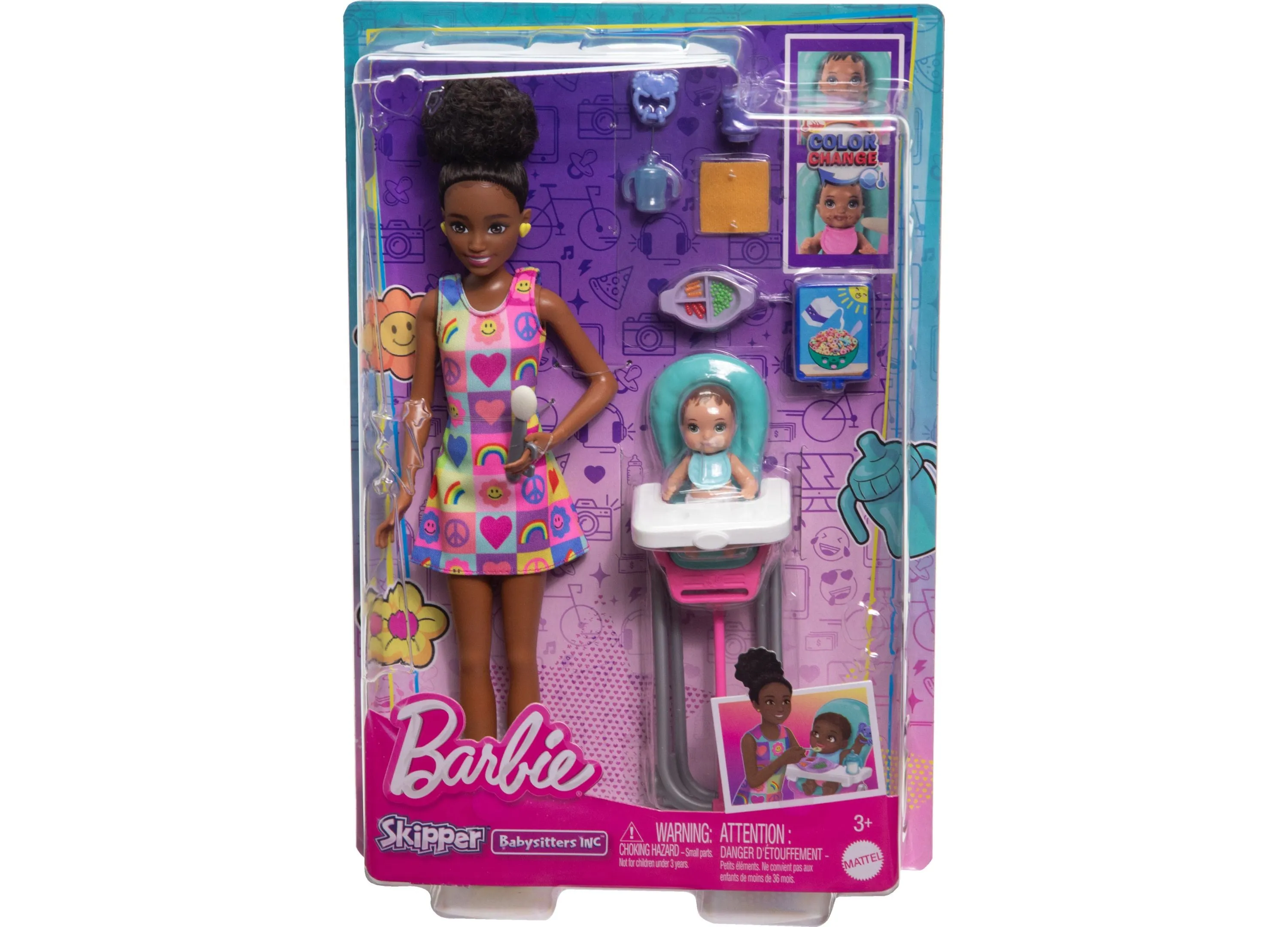 Barbie Skipper Babysitters Inc. Mealtime Fun Play Set with 10 Accessories