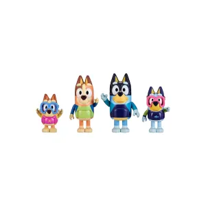 Bluey Beach 4Pk Figures - BEACH ONE SIZE