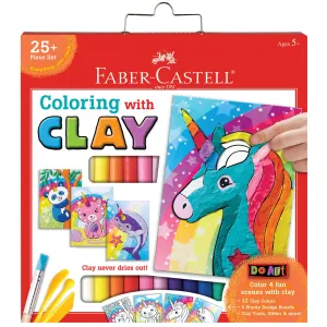 Coloring with Clay: Unicorn & Friends