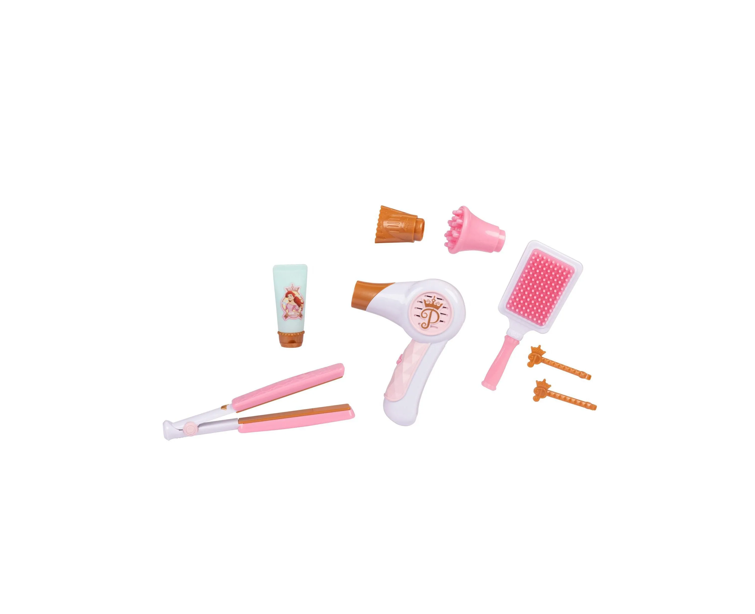 Disney Princess 8-Piece Hair Styling Tote – Role Play Set