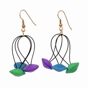 Flying Saucer Vintage Earrings