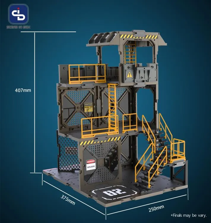 Fresh Retro Scene in Box Guard Tower Diorama Building Set SIB02