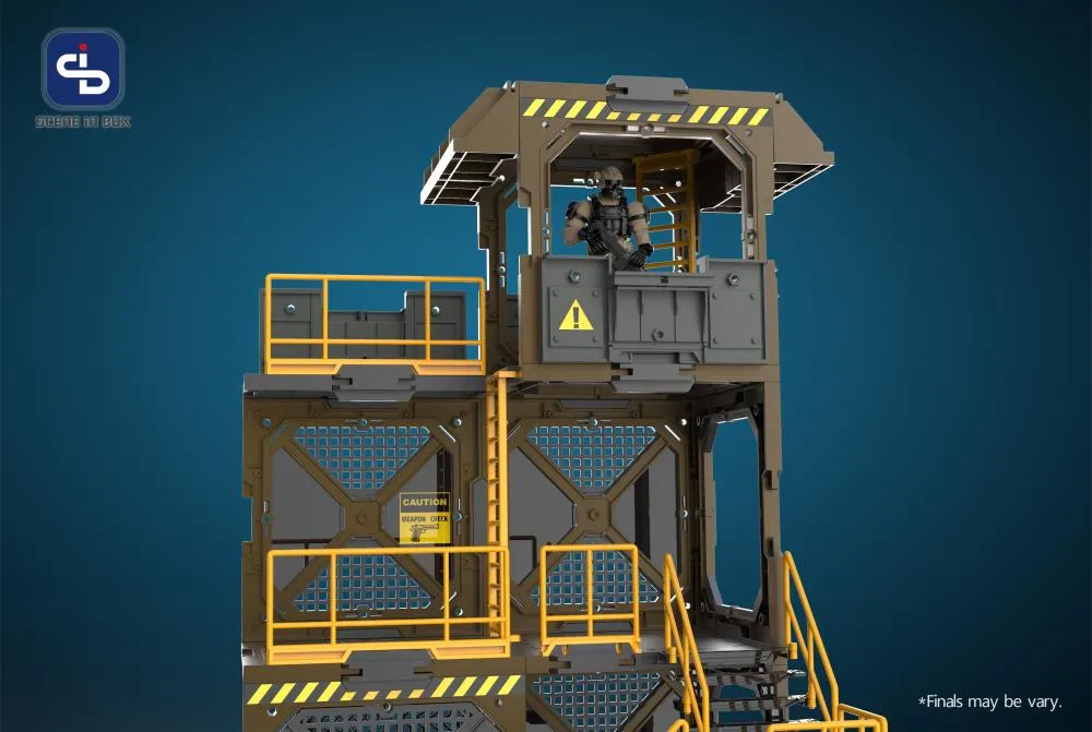 Fresh Retro Scene in Box Guard Tower Diorama Building Set SIB02