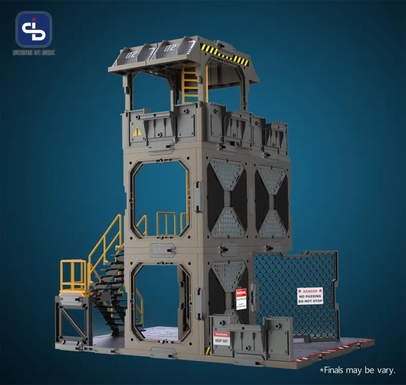 Fresh Retro Scene in Box Guard Tower Diorama Building Set SIB02