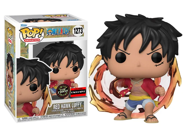 Funko Pop! Animation - One Piece - Red Hawk Luffy AAA Anime Exclusive - Glow in the Dark Chase