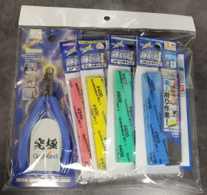 God Hand Godhand GH-SPN-KS3-SET Nipper SPN-120 and Sanding Stick Sponge 3mm SET For Plastic Model Kit
