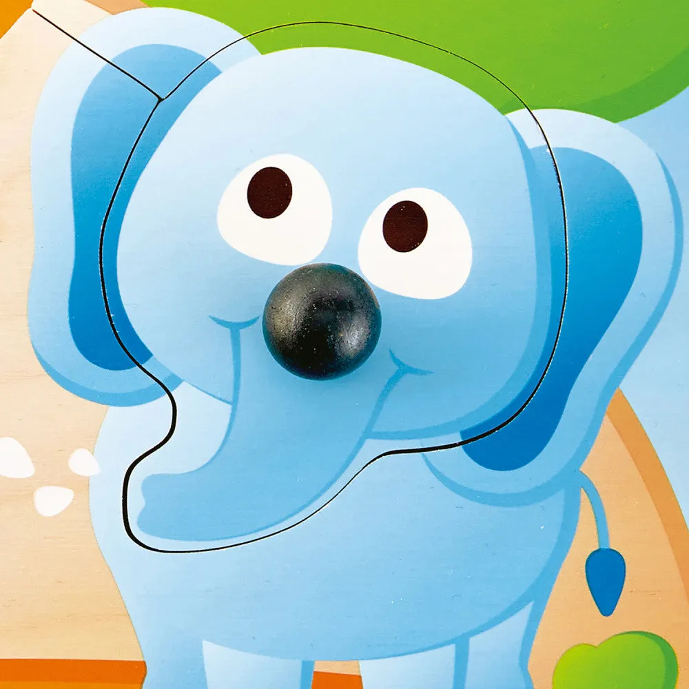 Hape Jungle Adventure Big Nose 4pc Wooden Puzzle