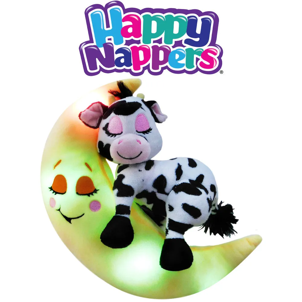 Happy Nappers Lullabrites 10 inch Interactive Moon Pet Cow - Lights & Sounds