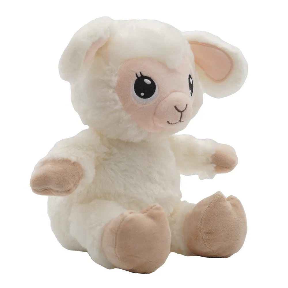 Happy Nappers Lullabrites 11.75 inch Musical Light Up Lamb - Cream & Tan