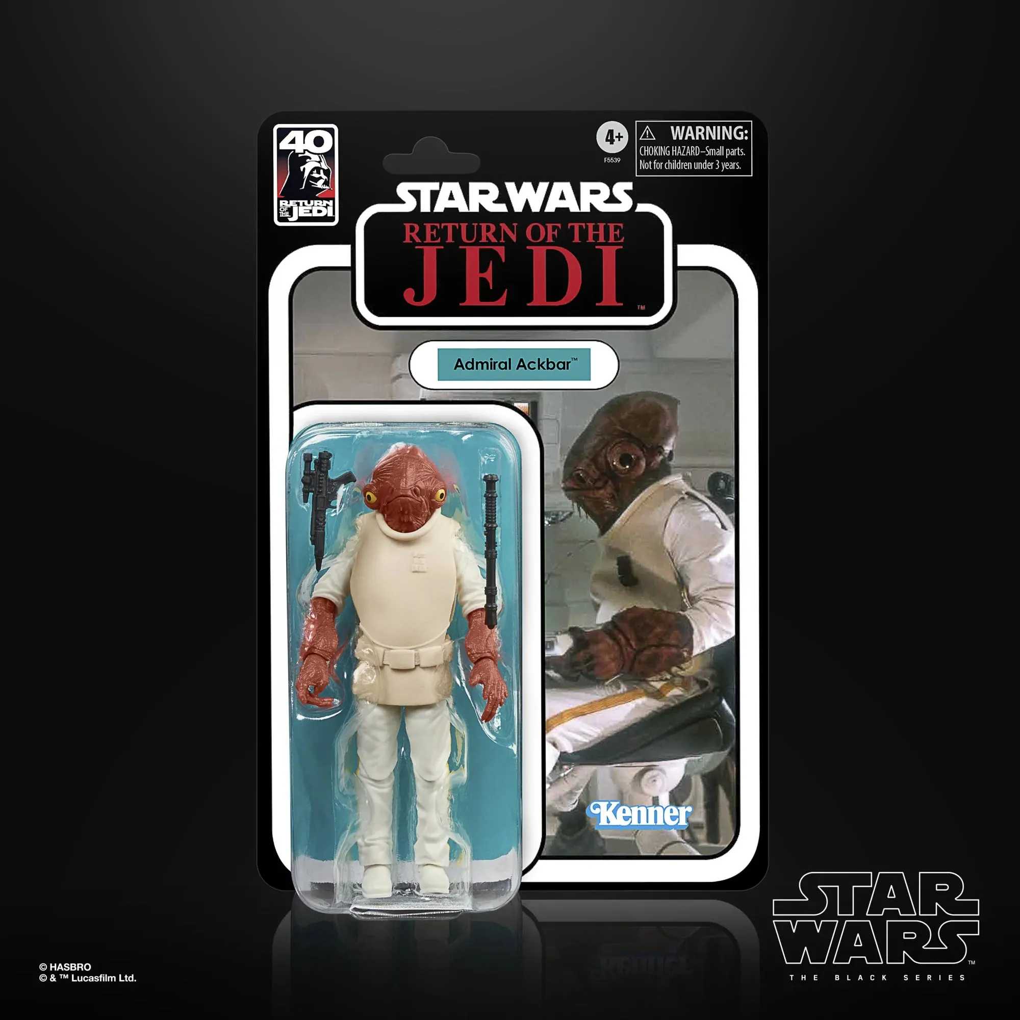 Hasbro Star Wars Black Series 40th Anniversary Return of the Jedi Admiral Ackbar 6 Inch Action Figure