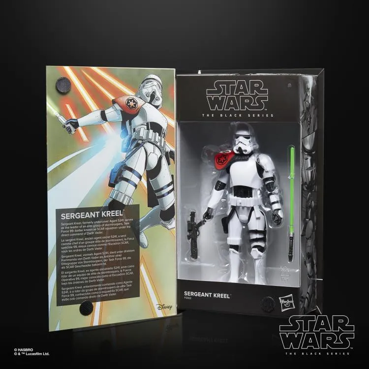 Hasbro Star Wars Black Series 50th Anniversary Black Sergeant Kreel (Comic) 6 Inch Action Figure