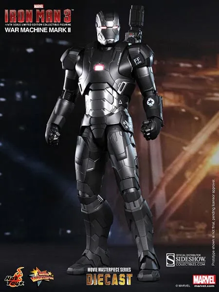 Hot Toys 1/6 Iron Man 3 War Machine Mark II Diecast Iron Man Sixth Scale Figure MMS198-D03