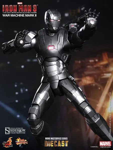 Hot Toys 1/6 Iron Man 3 War Machine Mark II Diecast Iron Man Sixth Scale Figure MMS198-D03