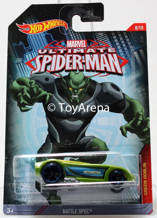 Hot Wheels Marvel Ultimate Spider-Man 2015 Full Set All 10 Cars 1/64 Rare Die-Cast