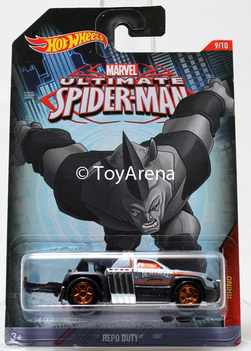 Hot Wheels Marvel Ultimate Spider-Man 2015 Full Set All 10 Cars 1/64 Rare Die-Cast