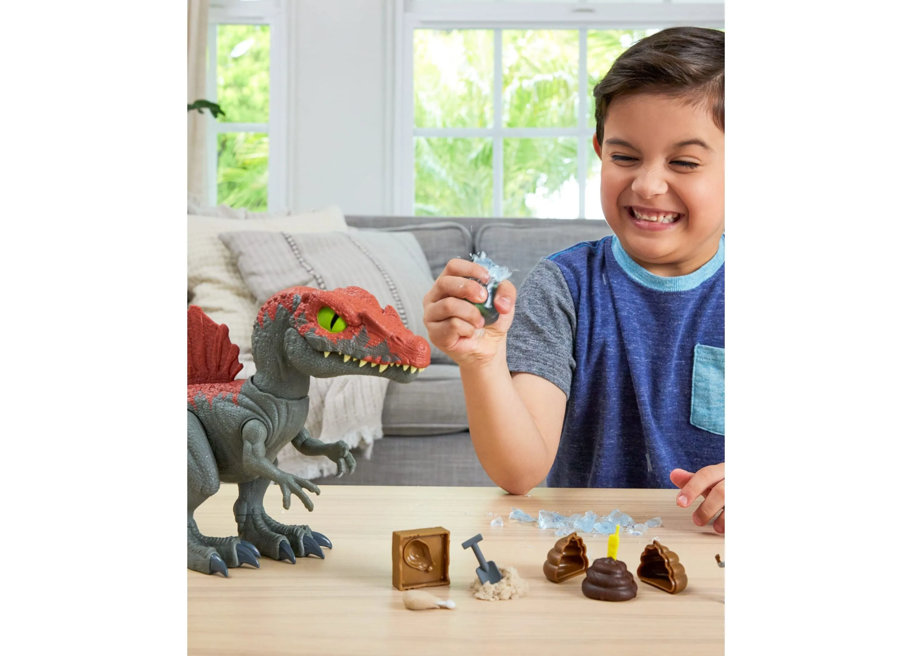 Jurassic World Crushivores Spinosaurus Cage Crasher Dinosaur Action Figure Unboxing Toy Compounds