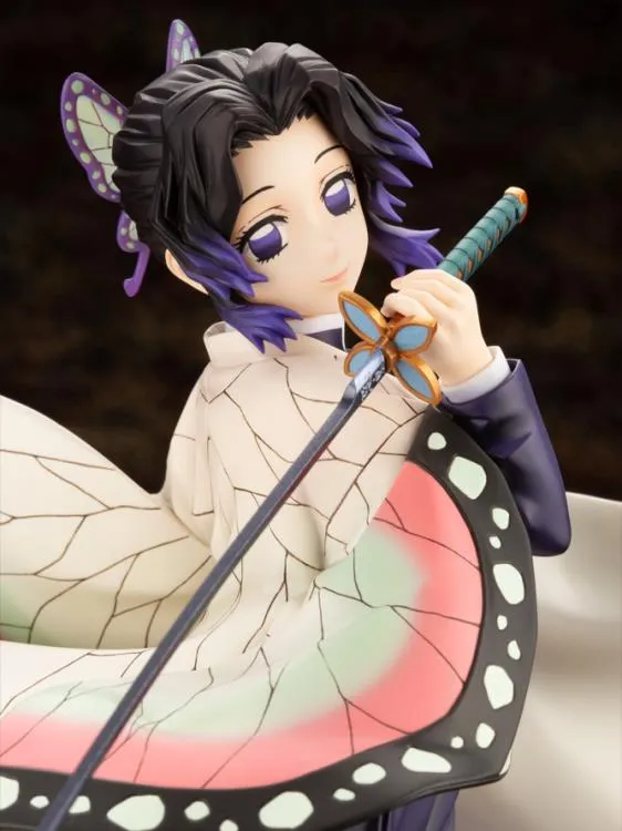 Kotobukiya 1/8 Demon Slayer: Kimetsu no Yaiba Shinobu Kocho ArtFX J Scale Statue PP975 w/ Bonus Face