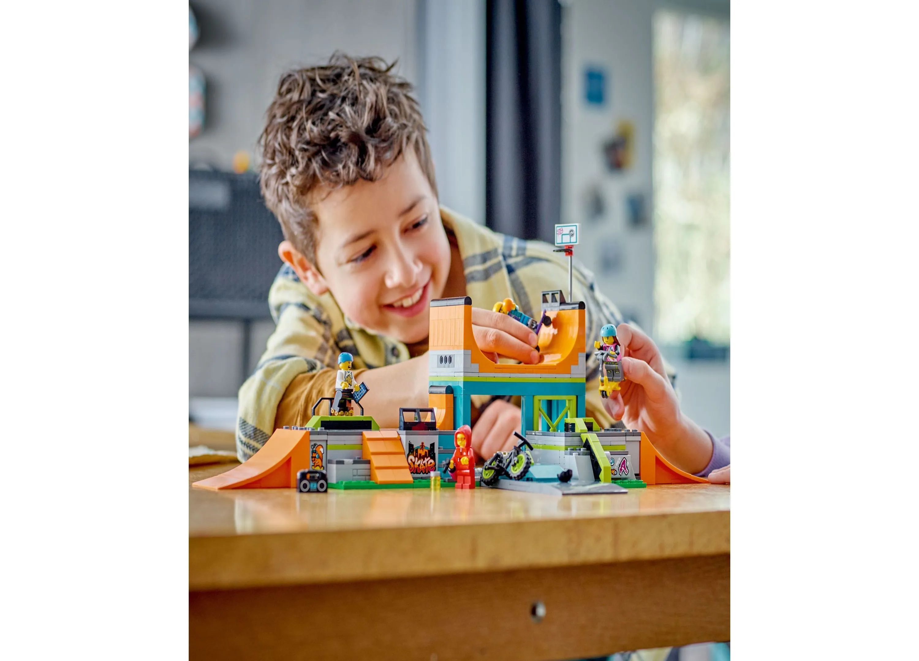 LEGO My City 60364 Customizable Street Skate Park Building Set with Minifigures