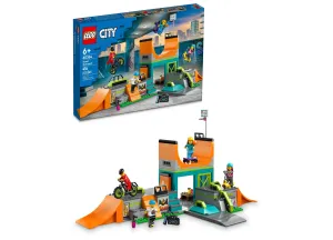 LEGO My City 60364 Customizable Street Skate Park Building Set with Minifigures