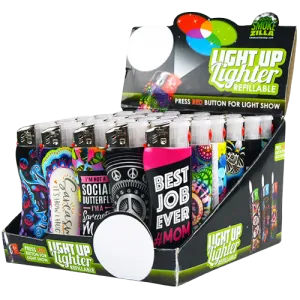 Light-Up Curve Lighter - 30 Pieces Per Retail Ready Display 20735
