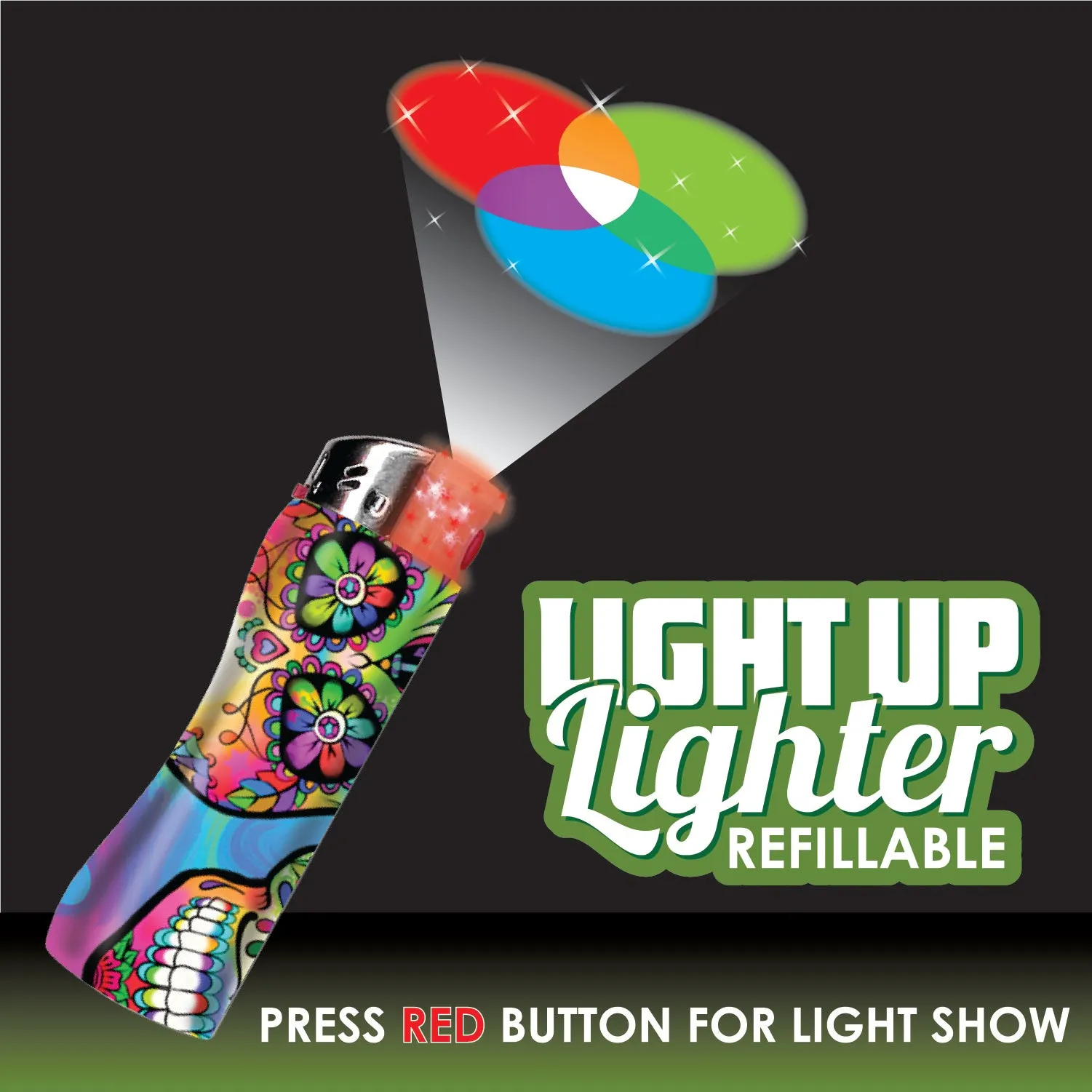 Light-Up Curve Lighter - 30 Pieces Per Retail Ready Display 20735