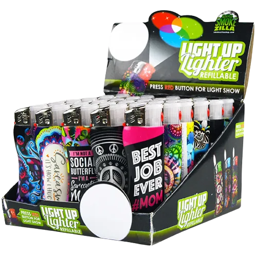 Light-Up Curve Lighter - 30 Pieces Per Retail Ready Display 20735