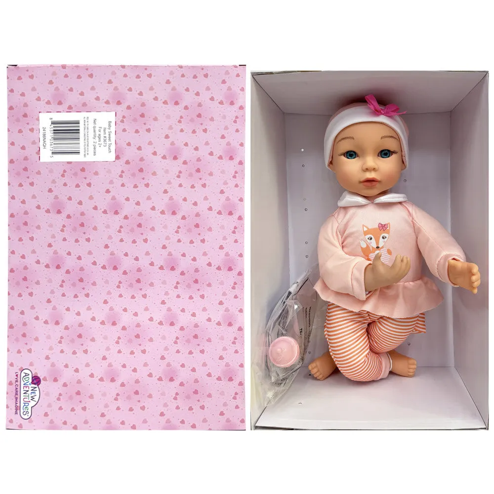 Little Darlings 14 Inch - Sweet Touch Baby Doll with Fox-Pink-White Outfit