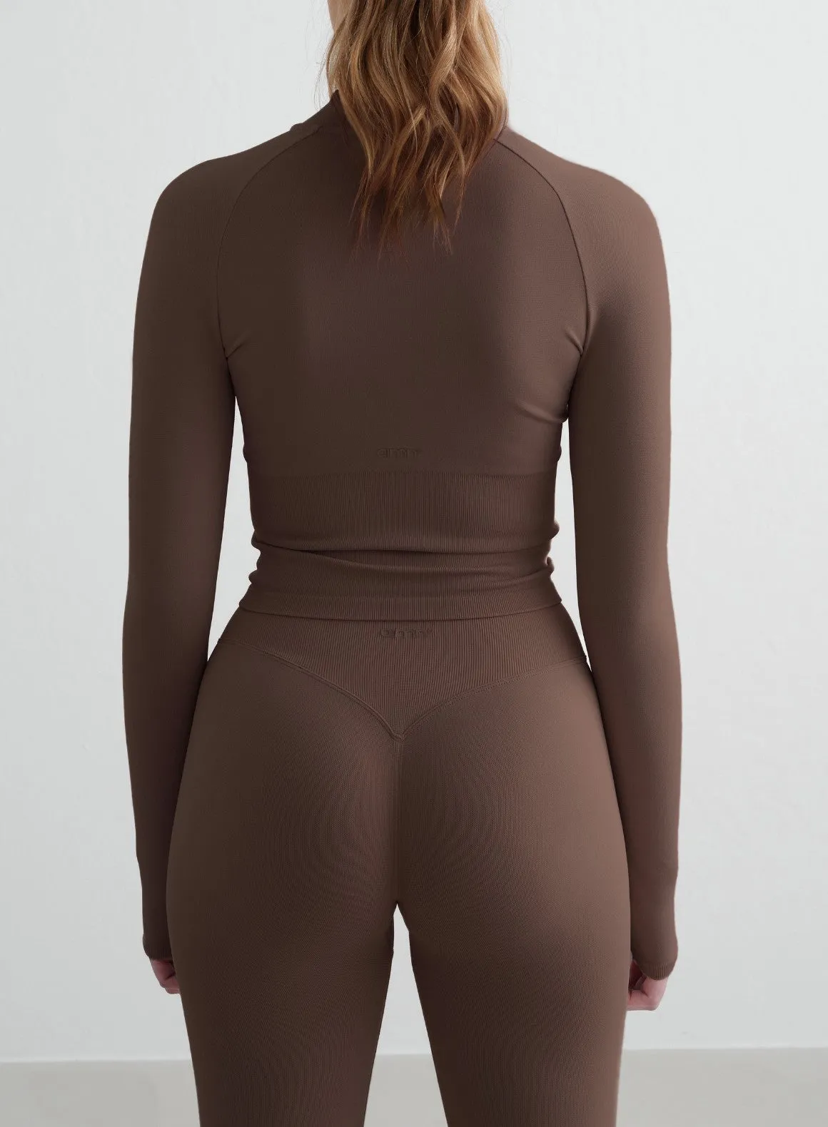 Macchiato Shape Seamless Zip Jacket