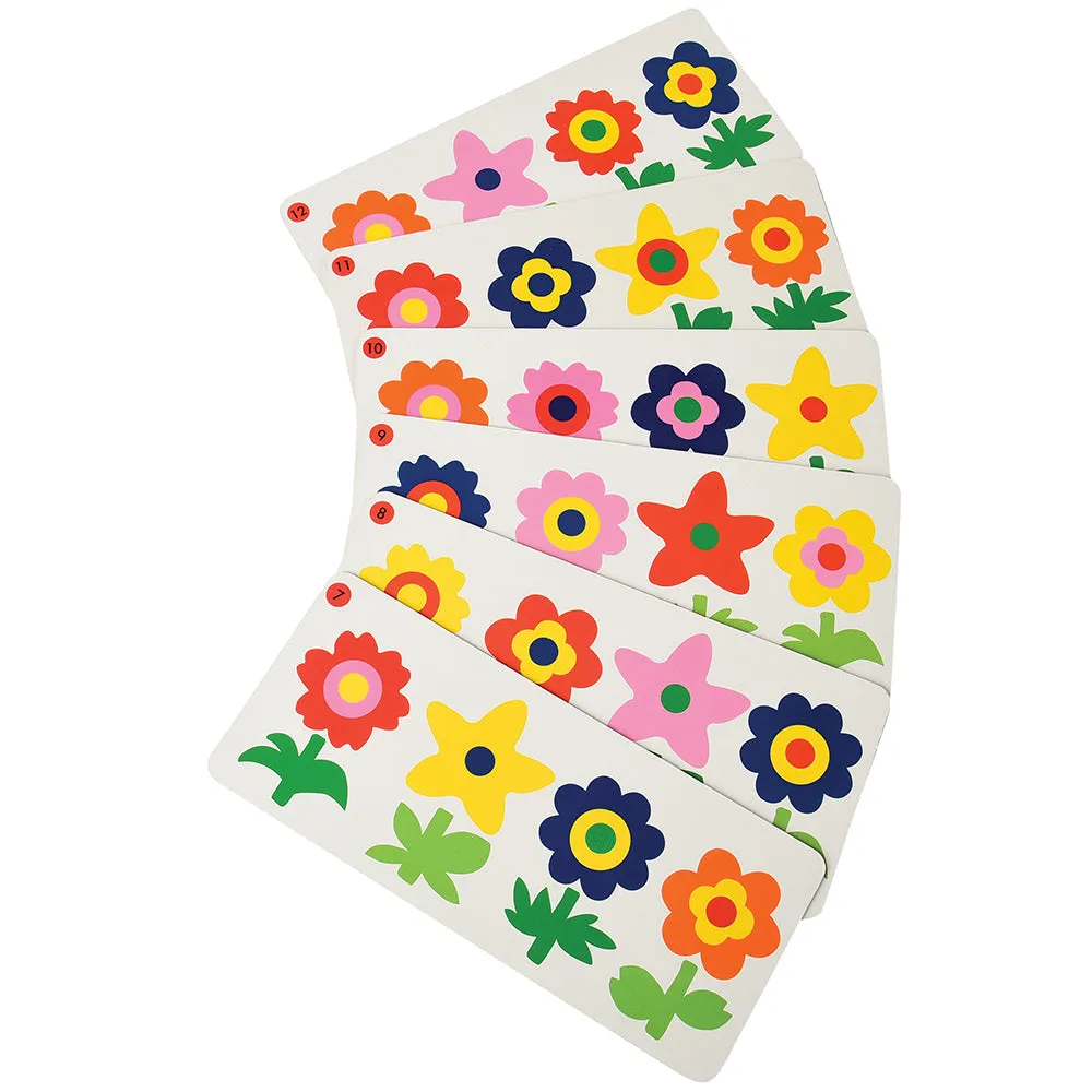 Magnetic Match & Make Flowers with Wooden Storage Box
