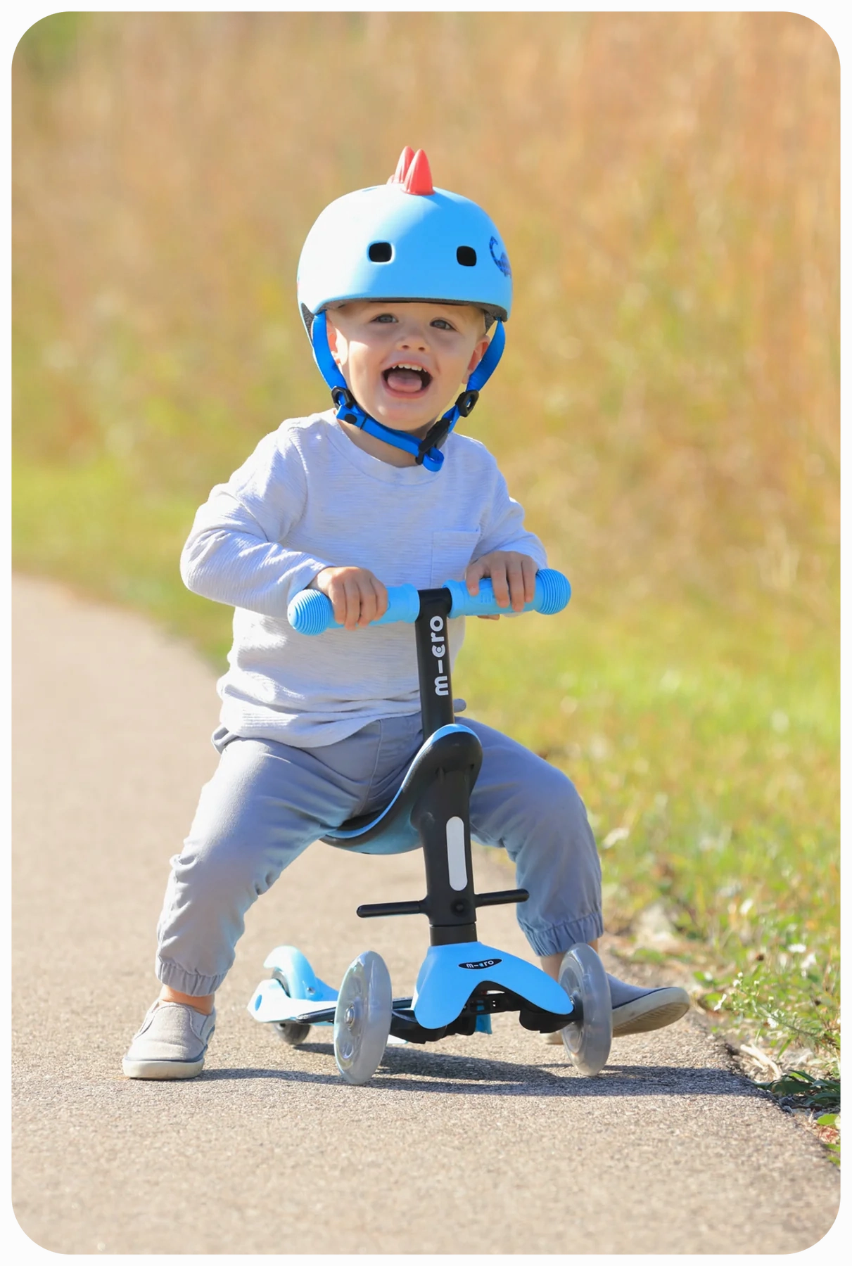 Micro Mini2Grow LED Scooter - Blue