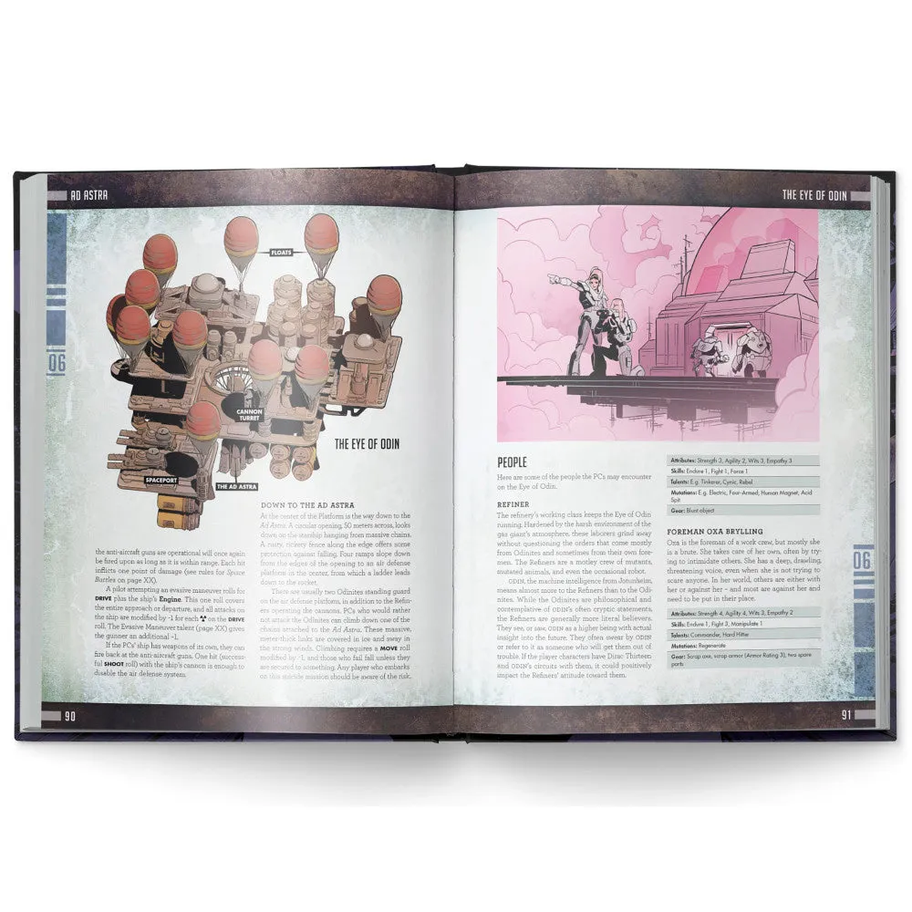 Mutant: Year Zero - Ad Astra Expansion, Hardcover RPG Book
