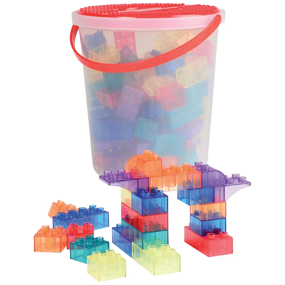 Preschool Size Transparent Building Bricks