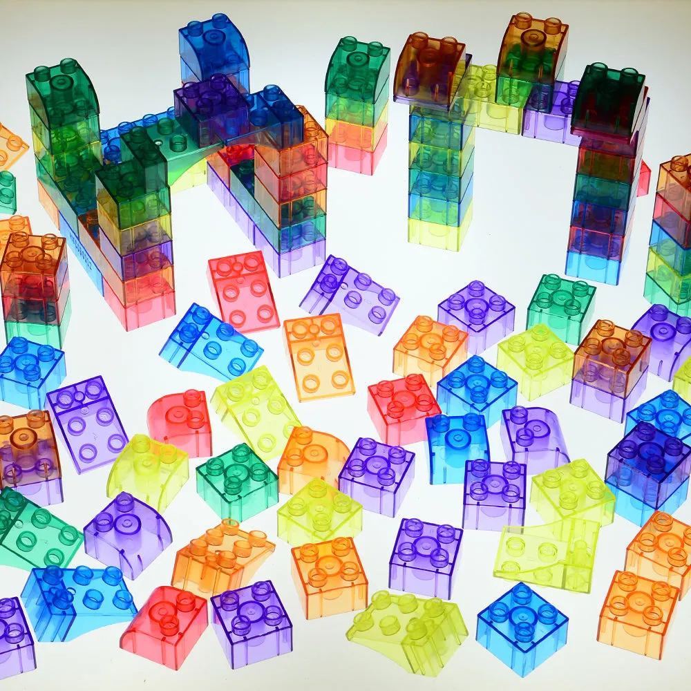 Preschool Size Transparent Building Bricks