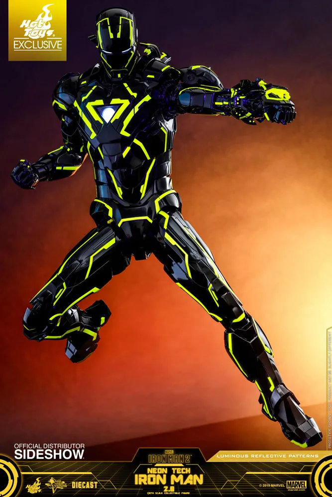 SDCC 2019 Hot Toys 1/6 Neon Tech Iron Man 2.0 Exclusive Sixth Scale Figure