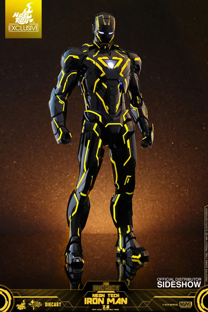 SDCC 2019 Hot Toys 1/6 Neon Tech Iron Man 2.0 Exclusive Sixth Scale Figure