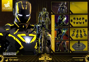 SDCC 2019 Hot Toys 1/6 Neon Tech Iron Man 2.0 Exclusive Sixth Scale Figure
