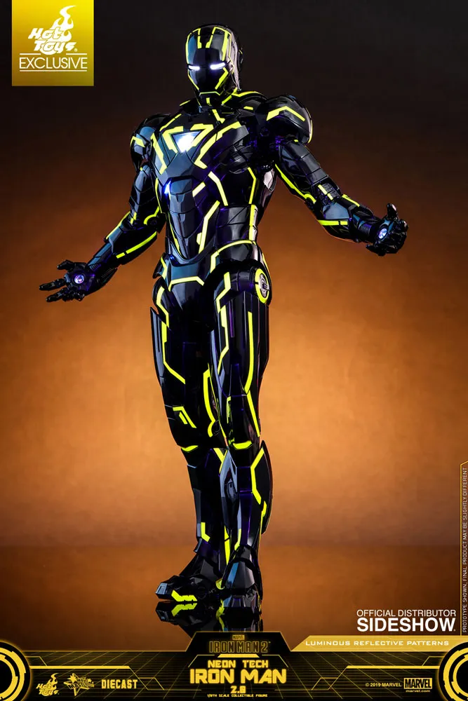 SDCC 2019 Hot Toys 1/6 Neon Tech Iron Man 2.0 Exclusive Sixth Scale Figure