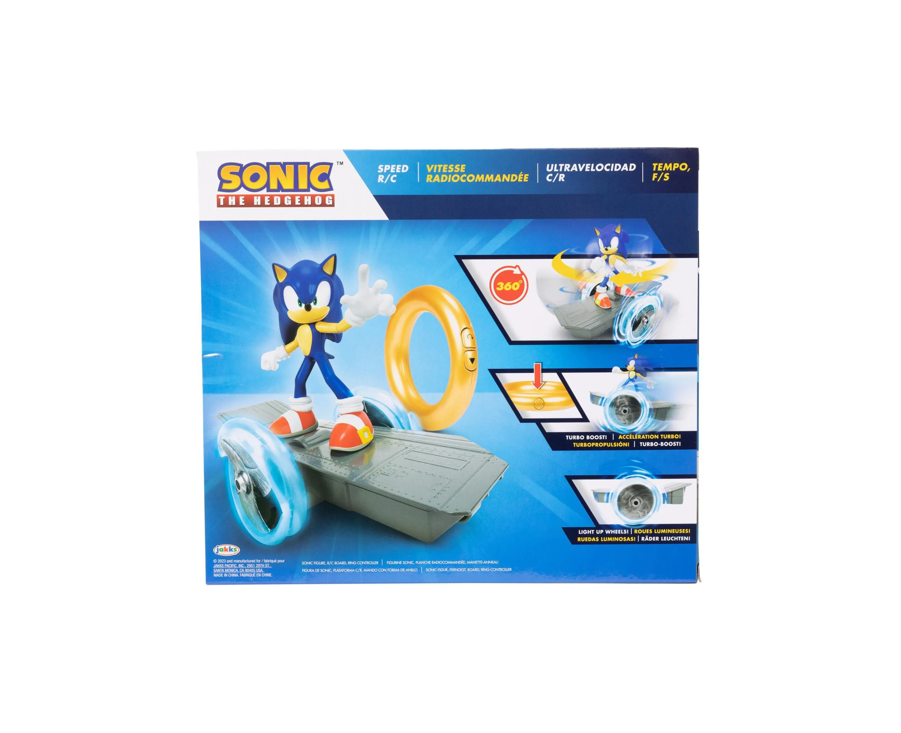 Sonic The Hedgehog Speed RC - 6-Inch Detachable Figure - Gold Ring Controller