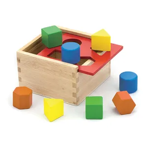 The Original Toy Company Hardwood Geometric Shape Sorter - Multi-Color
