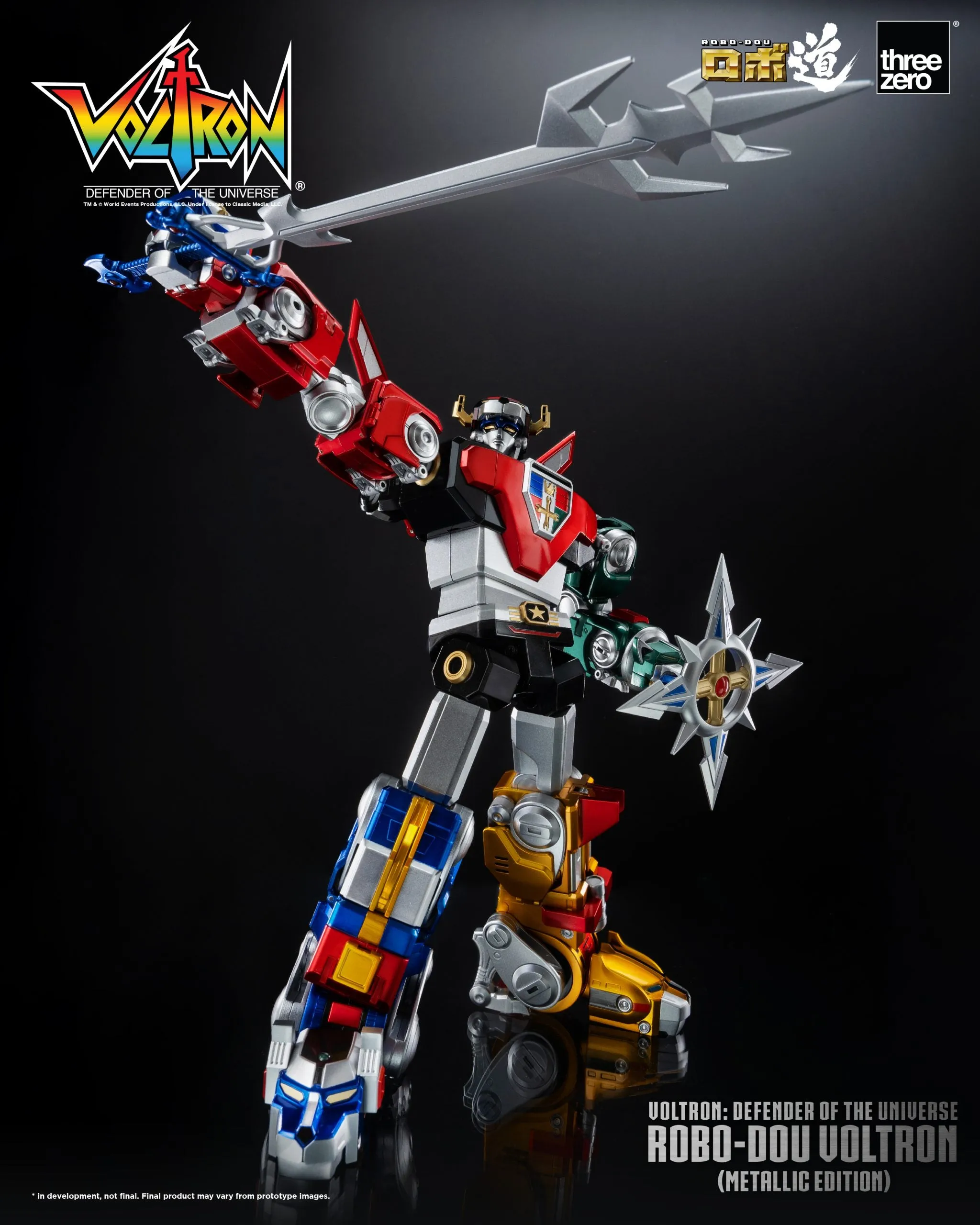 ThreeZero - Voltron: Defender of the Universe ROBO-DOU Voltron (Metallic Edition)