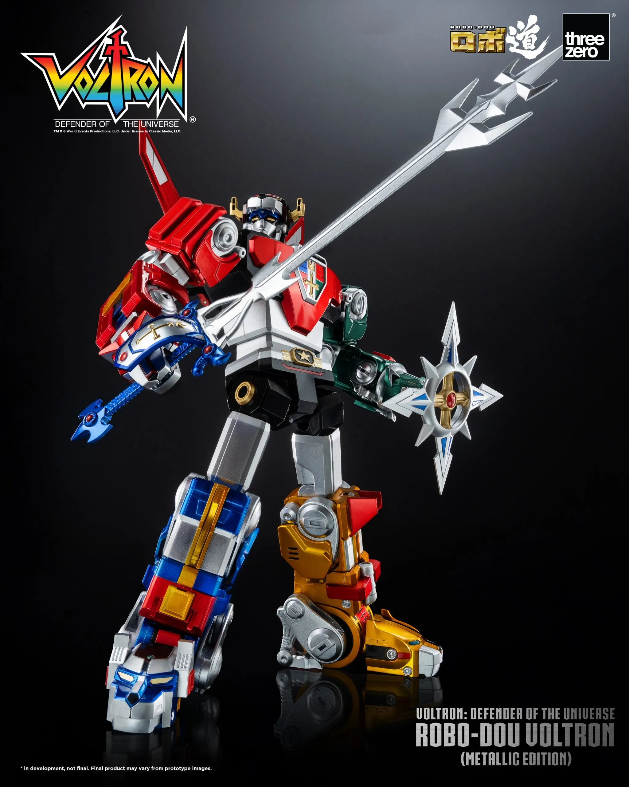ThreeZero - Voltron: Defender of the Universe ROBO-DOU Voltron (Metallic Edition)