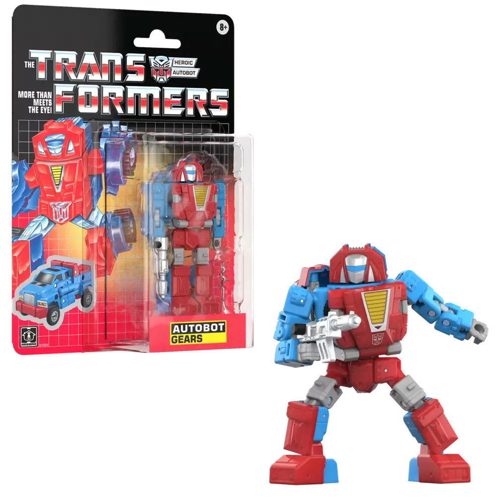 Transformers G1 Retro Carded Autobot Gears Action Figure