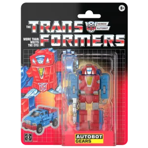 Transformers G1 Retro Carded Autobot Gears Action Figure